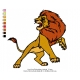 Lion King Embroidery Animal_13